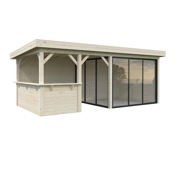 Kesähuone Palmako Lenna Set 407, sis.liukuovet 16,6 m²