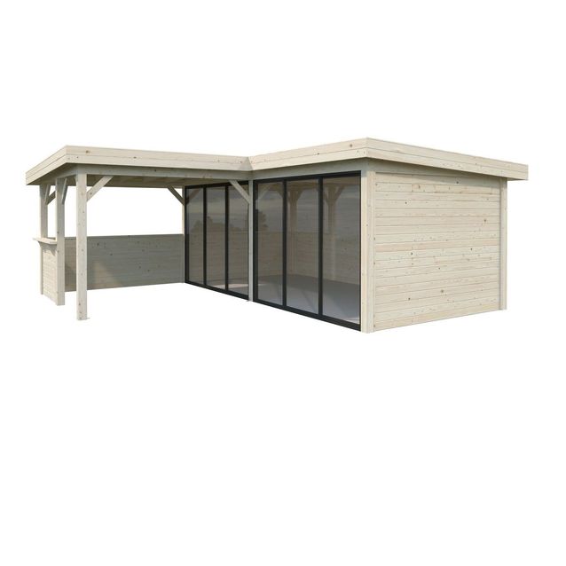 Kesähuone Palmako Lenna Set 422, sis.liukuovet 24,9 m²