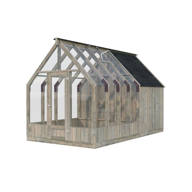 Kasvihuone vajalla Palmako Emilia 5,4+4,0 m2