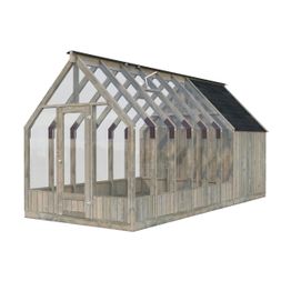 Kasvihuone vajalla Palmako Emilia 8,2+4,0 m2