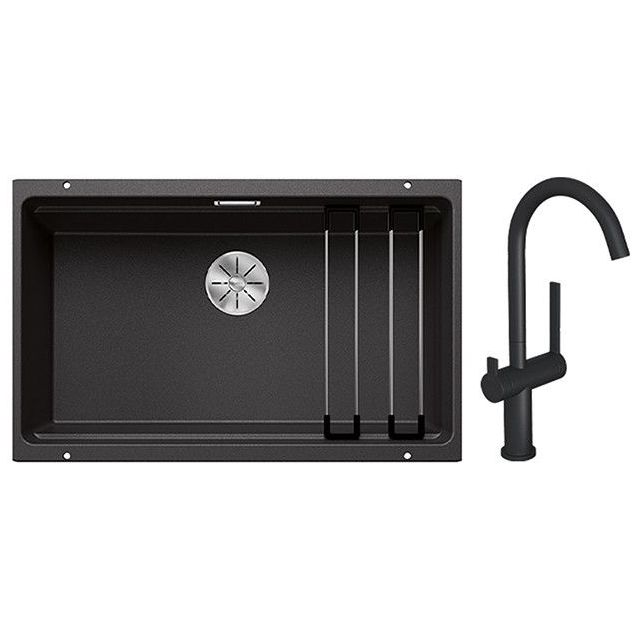 Keittiöallas Blanco Etagon 700-U ja Lapetek Round-A keittiöhana APK-liitäntä eri värejä