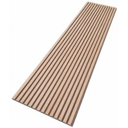Akustiikkapaneeli Aarni 21x605x2400mm, saarni puuviilu + hiekkakivi pohja
