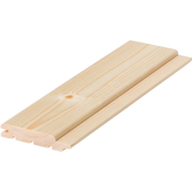 Saunapaneeli Cent STP, 15x95x3900mm, kuusi, talouslaatu A/B