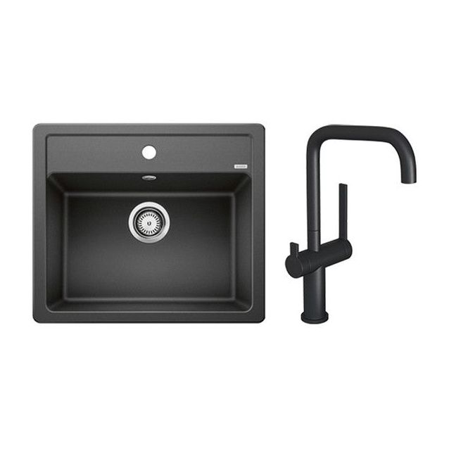 Keittiöallas Blanco Legra 6 ja Lapetek Lino-A keittiöhana APK-liitäntä eri värejä