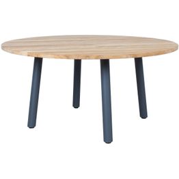 Pöytä Home4You MARLINE Ø160xK76 cm, tiikki, ruskea