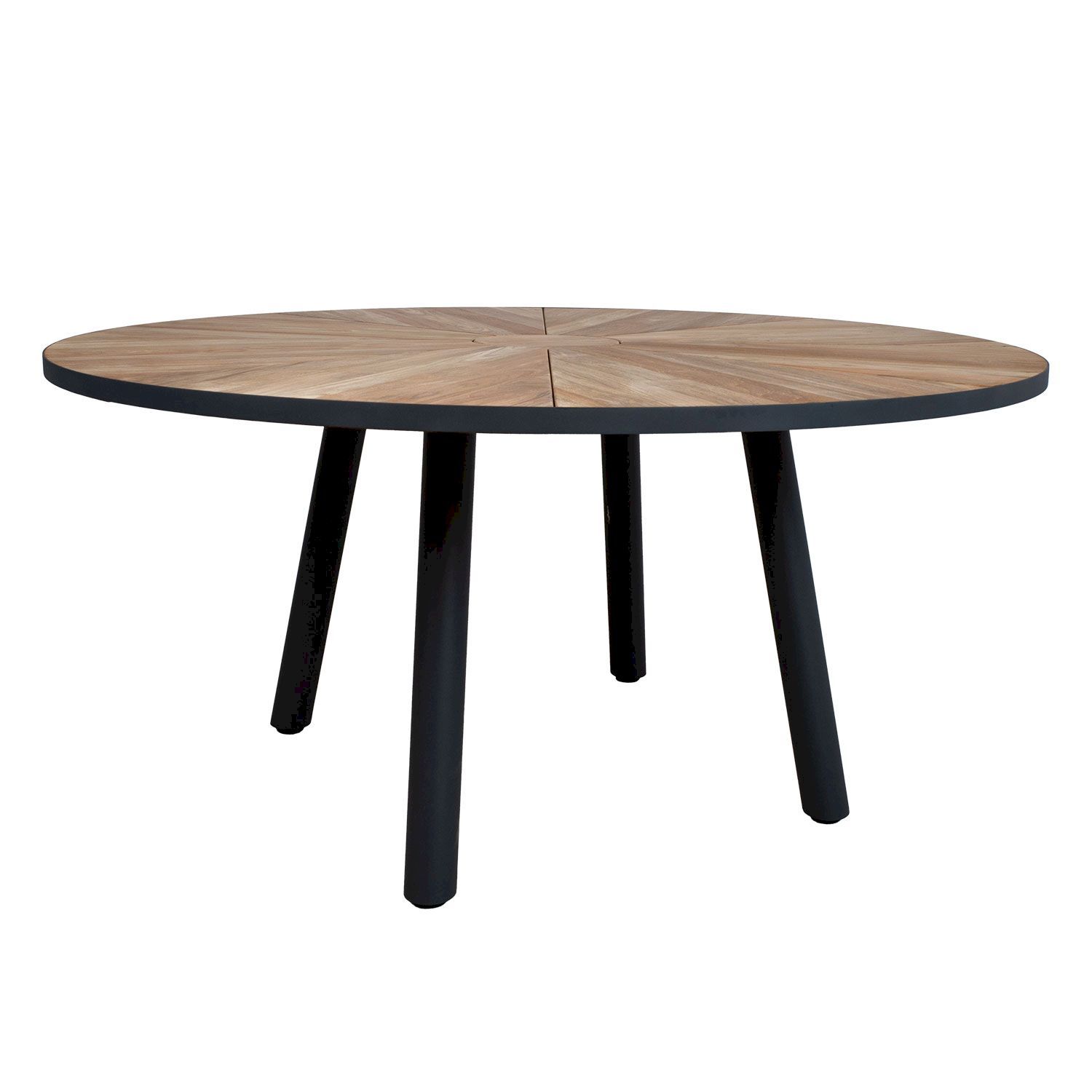 Ruokapöytä Home4You Marline ø160x77cm, tiikki