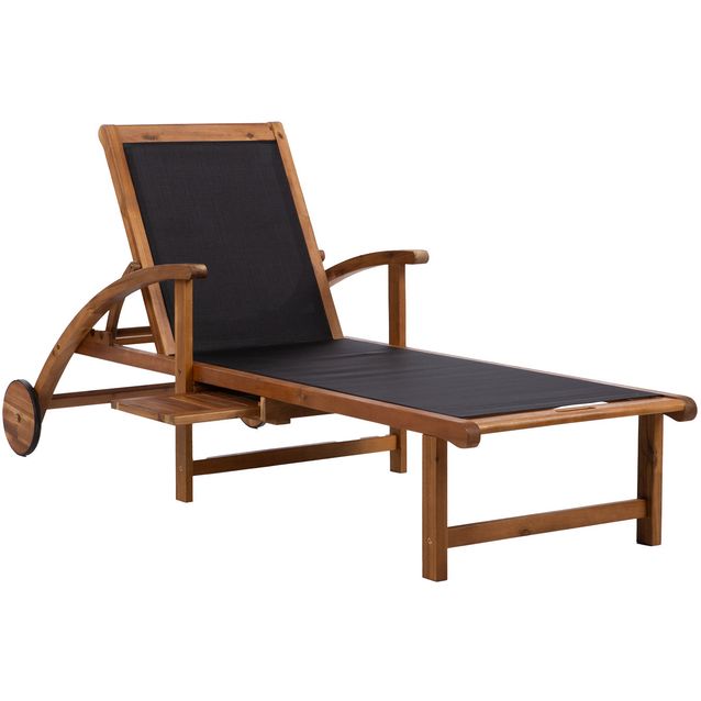 Deck chair FABIOLA black
