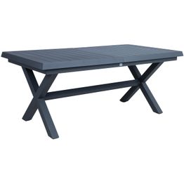 Pöytä Home4You COLUMBUS 183/243x100xK76 cm, tummanharmaa
