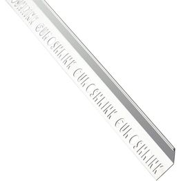 Laattalista/ulkokulma Euroshrink 45° rst 135s, 12mm x 2.5m, kiiltävä teräs