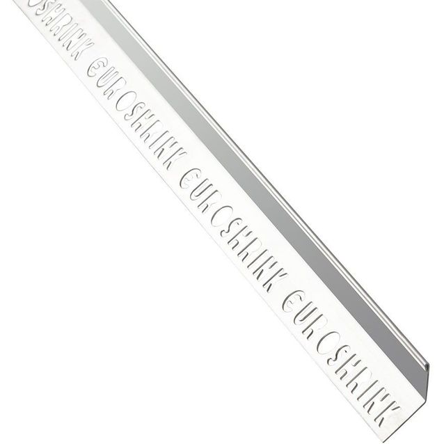 Ulkokulmalista Euroshrink 45 astetta rst 135s, 12mm x 2.5m, kiiltävä teräs