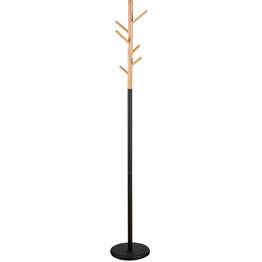 Vaatenaulakko Home4You FOREST Ø28xK180 cm, musta