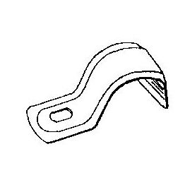 Metallikiinnike yhdellä ruuvilla yhdelle johdolle 19 valkoinen