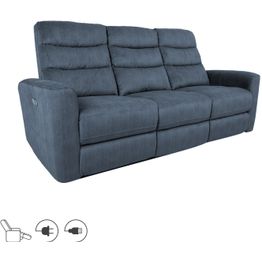 Leposohva Home4You GASTON 3-istuttava sähkömekanismilla, sininen