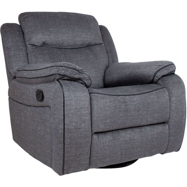 Recliner armchair GENTRY with manual mechanism, grey