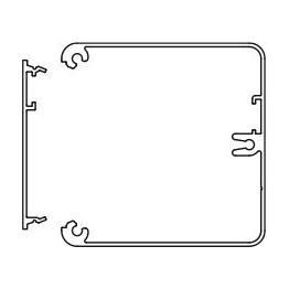 Pienkanavan runko Ductel Twist TBA 652-3 65x65 valkoinen