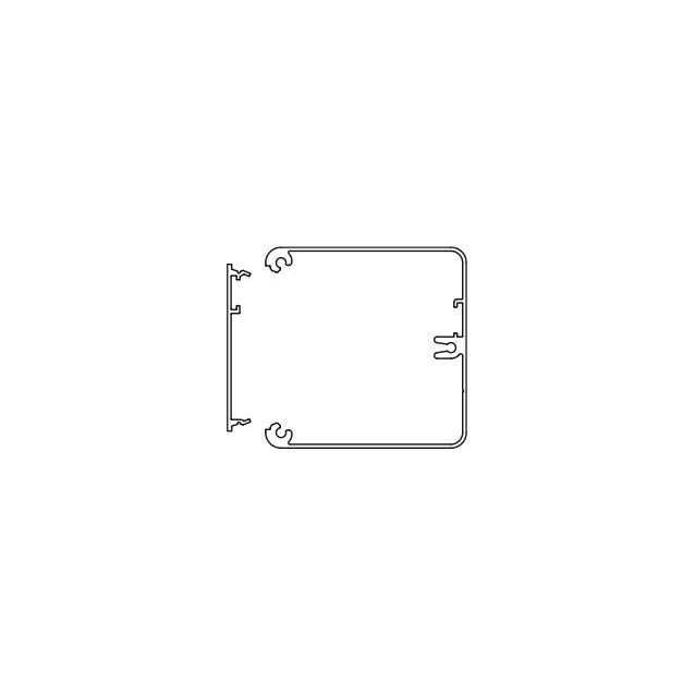Pienkanava Ductel Twist TBA 652-3 valkoinen 65x65