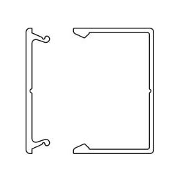 Pienkanavan runko Ductel Twist TBA 202-1 32x21 alumiini