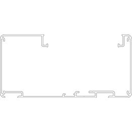 Johtokanavan runko Ductel Twist 135x65 TB1310-1 alumiini