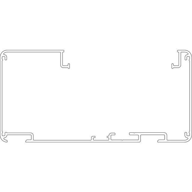 Johtokanava Ductel Twist 135x65 TB1310-1 anodisoitu
