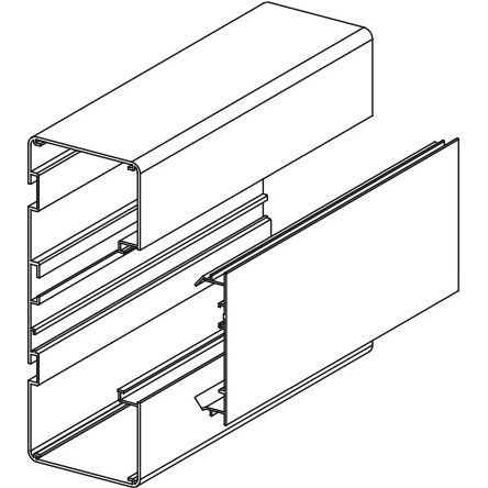 Johtokanava Ductel Twist 170x65 TB1710-3 valkoinen