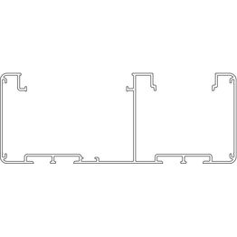 Johtokanavan runko Ductel Twist 170x65 TB1740-1 alumiini