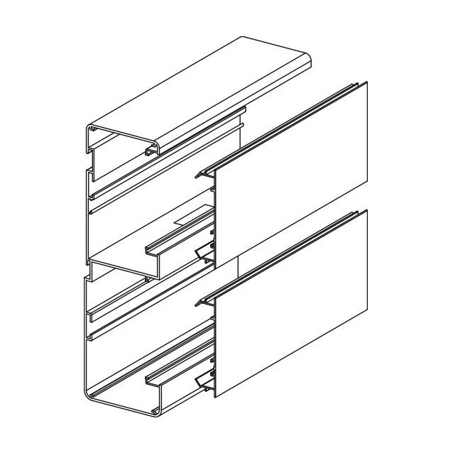 Johtokanava Ductel Twist 220x65 TB2210-1 anodisoitu