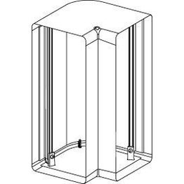 Kulma kappale Ductel Twist TBC170-3 valkoinen