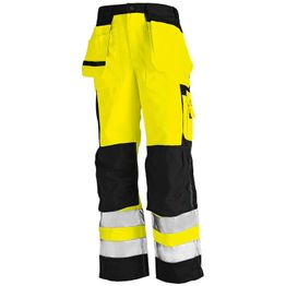 Riipputaskuhousut Blåkläder 1533 Highvis keltainen/musta