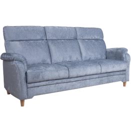 Sohva Home4You INGRID 3-istuttava, harmahtava, sininen
