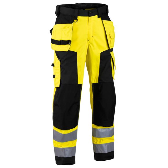 Blåkläder Highvis softshell riipputaskuhousut Keltainen/Musta