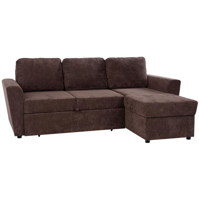 Corner sofa bed INGA brown