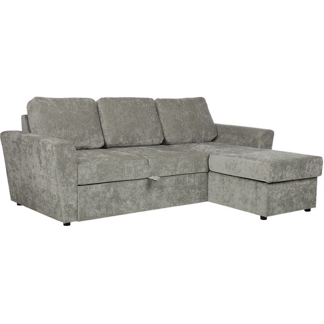 Corner sofa bed INGA light green