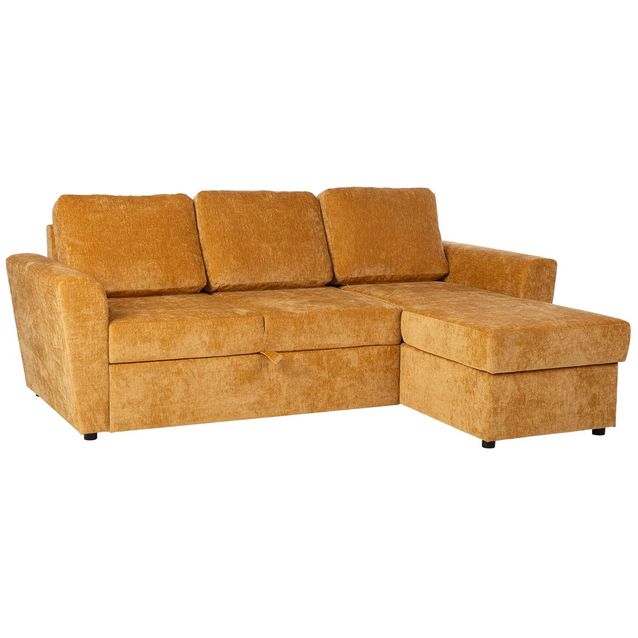 Corner sofa bed INGA yellow