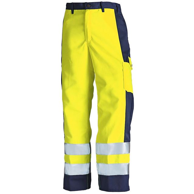 Blåkläder Highvis housut Keltainen/Mariininsininen