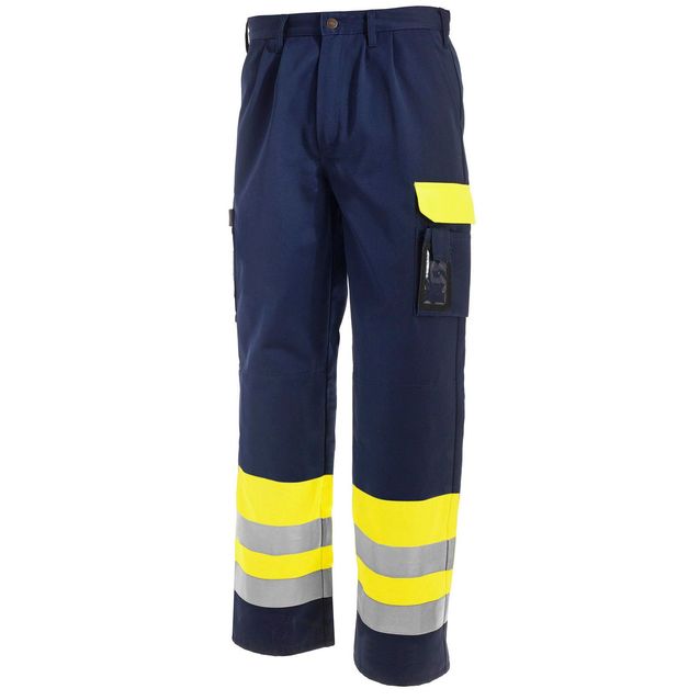 Blåkläder Highvis housut Keltainen/Mariininsininen