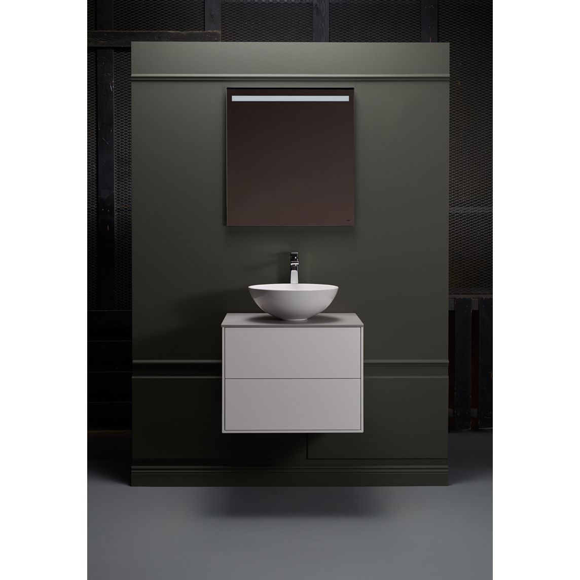 Pesuallaskaappi Hafa Edge malja-altaalla ja allastasolla 600-1600 mm eri vaihtoehtoja