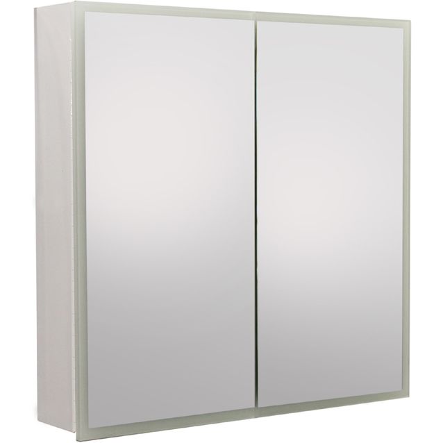 Peilikaappi LED-valolla Tammiholma Parma, 60x60 cm, 21.5 W, pistorasioilla, valkoinen