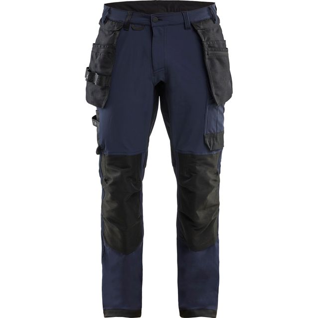 Riipputaskuhousut Blåkläder 1720 4-way stretch polvisuojataskuin