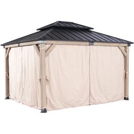 Sivuverhot paviljonkiin Home4You CEDAR 3,36x3,9 m