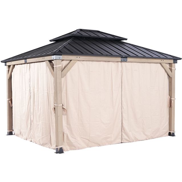 Side curtainsfor gazebo CEDAR 3,36x3,9m