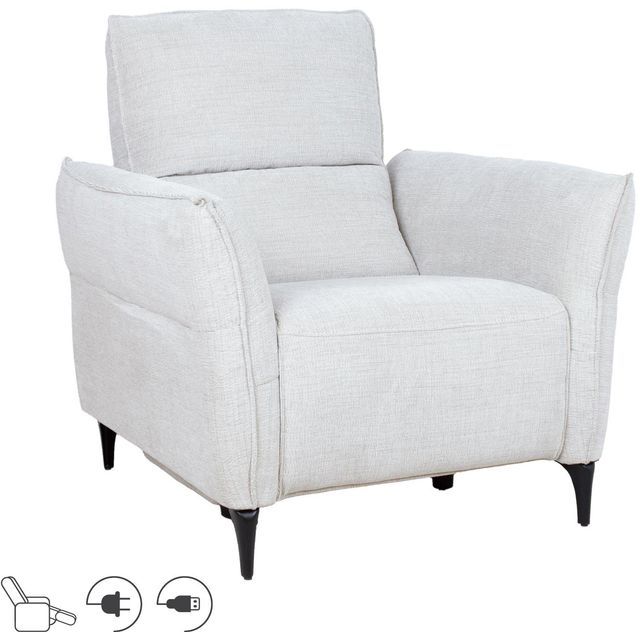 Recliner armchair MIAMI with electric mechanism, light beige