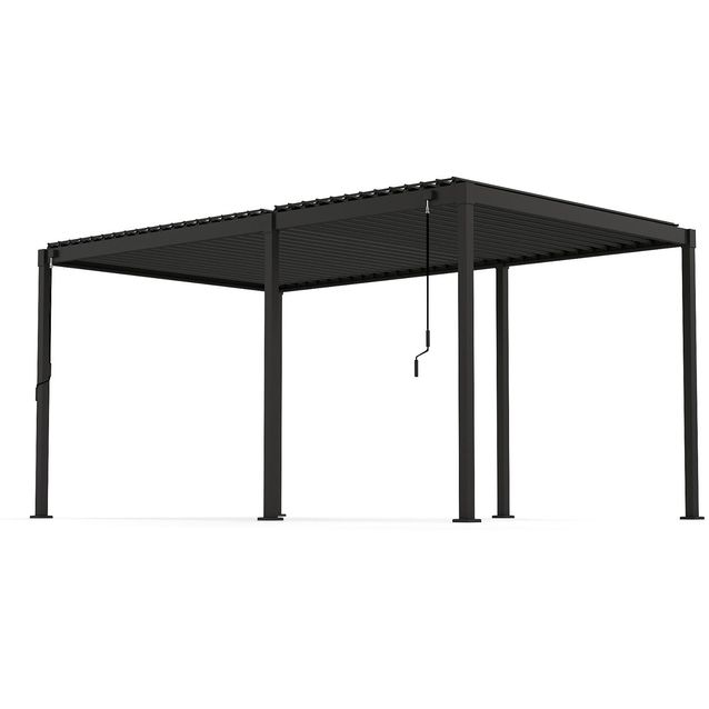 Gazebo MIRADOR-80 3x5m, dark grey