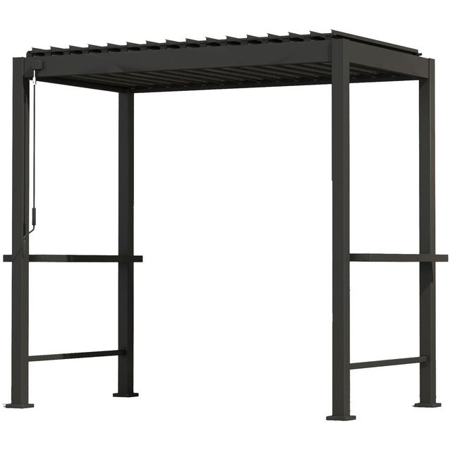 Gazebo MIRADOR BBQ 2,55x1,5m, dark grey
