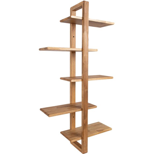 Wall shelf MONDEO 40.6x21.6xH115cm, oak