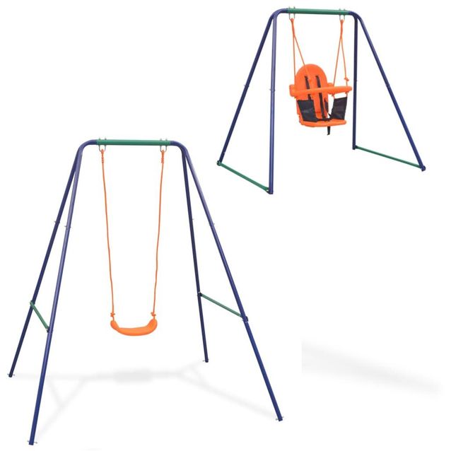 2 in 1 keinu ja vauvakeinu oranssi