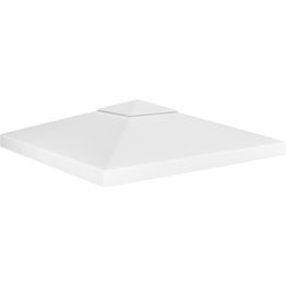 2-kerroksinen huvimajan katto 310 g/mâ² 3x3 m valkoinen