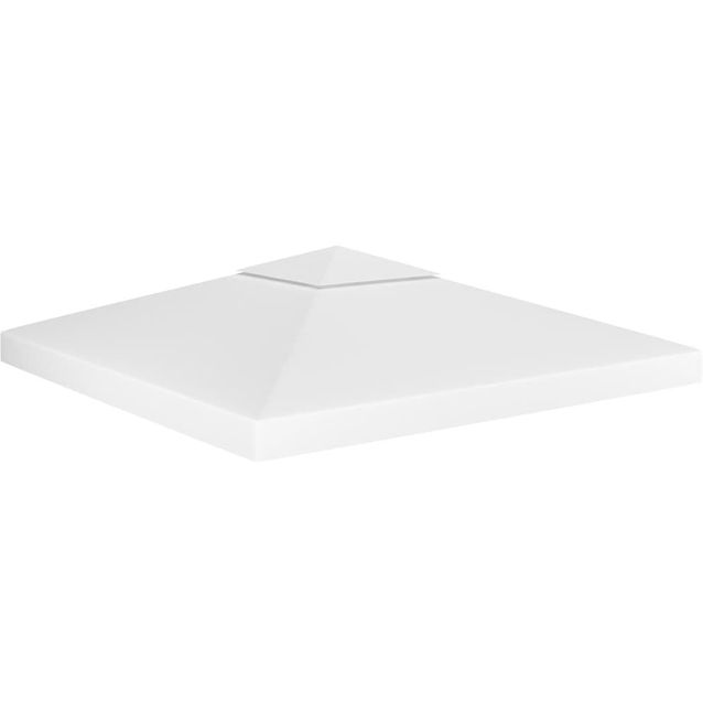2-kerroksinen huvimajan katto 310 g/mâ² 3x3 m valkoinen_1