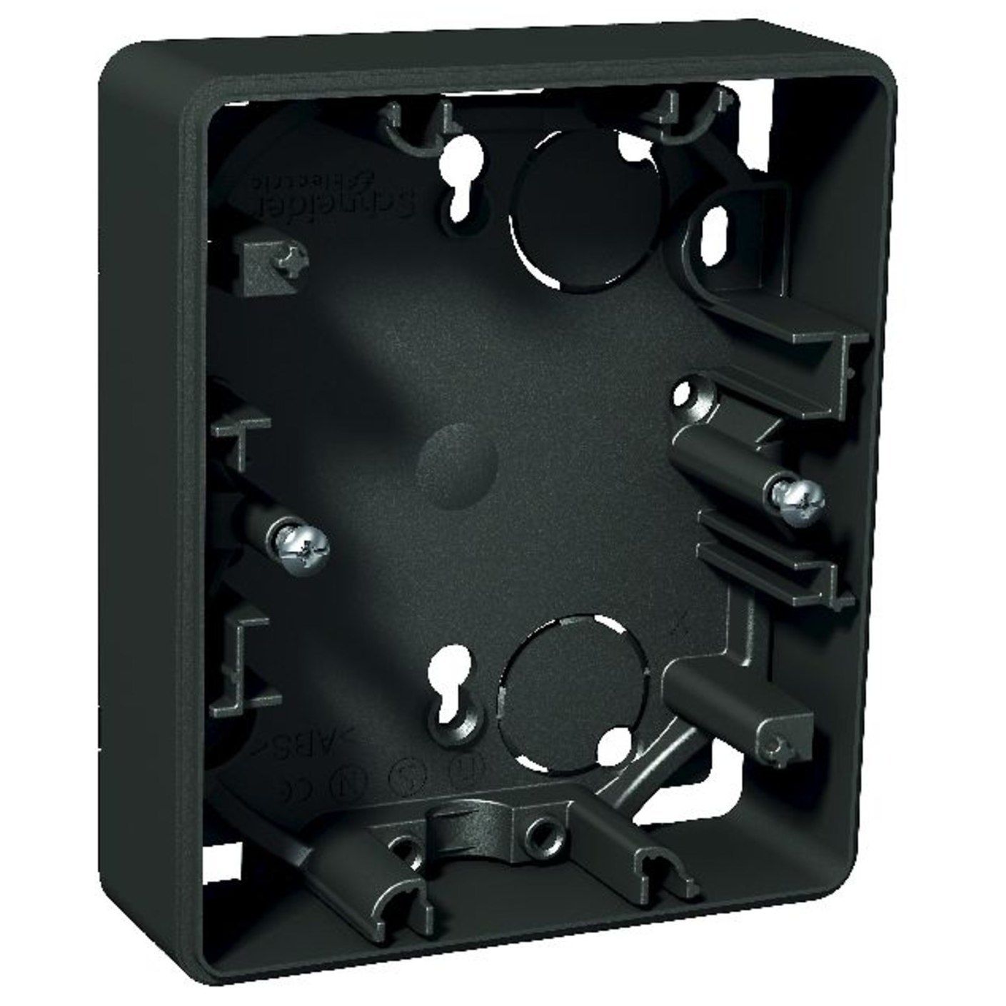 Pintakojerasia 2-osainen IP21 22 mm antrasiitti Exxact