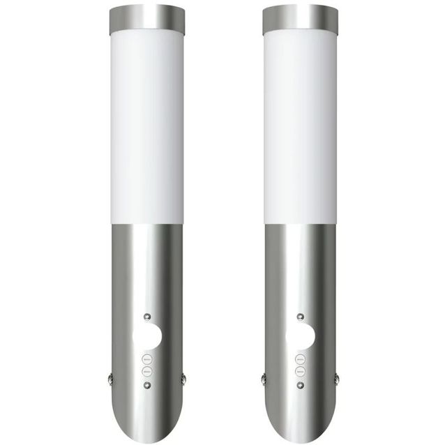 2 seinävalaisinta ruostumattomasta liiketunnistimella_1