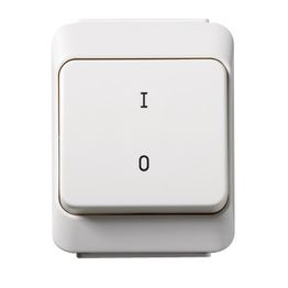 Artic 2-kytkin pinta IP44 1/0 valkoinen